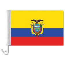 A jack is a flag flown from a short jackstaff at the bow (front) of a vessel, while the ensign is flown on the stern (rear). Auto Fahne Ecuador Wappen Premiumqualitat 9 95