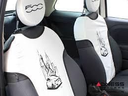 Fiat 500 Seat Cover Set Statue Of