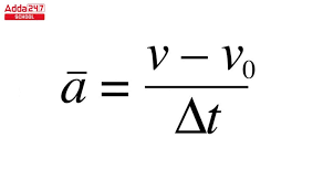 Acceleration Formula Unit Definition