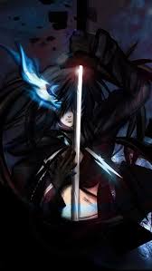 dark anime shadow hd phone wallpaper