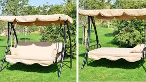 Seater Garden Swing Chair Bed