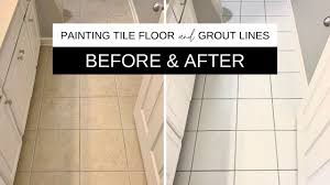 painting tile floor and grout lines
