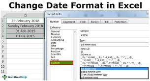 date format in excel how to change