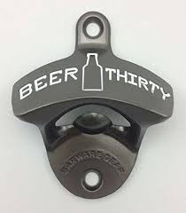 beer thirty wall mounted bottle opener