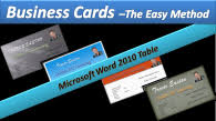 Make Business Cards That Look Awesome In Microsoft Word 2010