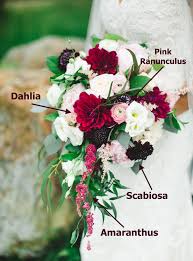 burgundy flowers for your wedding palette