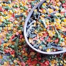 dehydrate frozen vegetables the