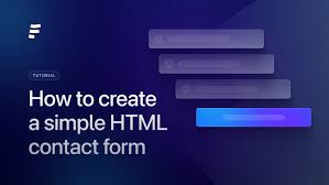 create a simple html contact form