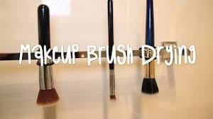 best way to dry your makeup brushes