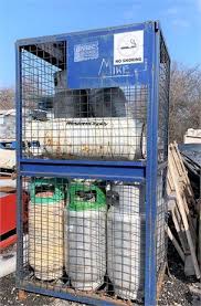 double stack propane tank storage cage