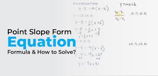 Point Slope Form Equation Formula