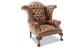 leather wing chair