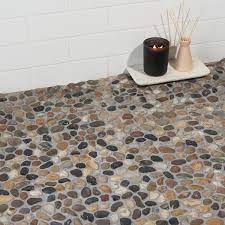 stone mosaic floor and wall tile