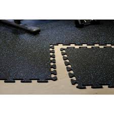 interlocking recycled rubber floor tile