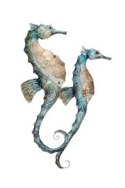 Delicate Seahorse Wall Art Dorset Gifts