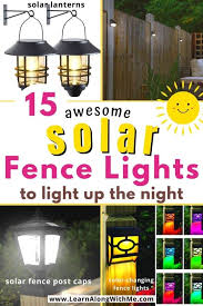 15 awesome solar fence lights to