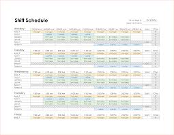 Excel Templates For Scheduling Employees And 4 Monthly Schedule