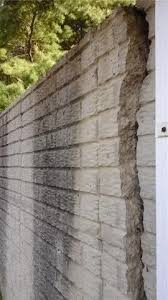 Collapsing Retaining Wall Foundation