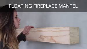How to Build a Floating Mantel Fireplace Wooden Mantel DIY YouTube