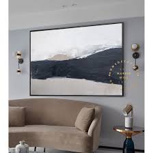 Large Neutral Abstract Painting