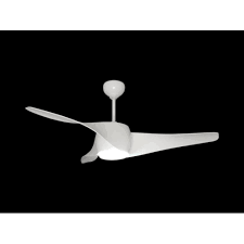 Wave White Led Modern Ceiling Fans At