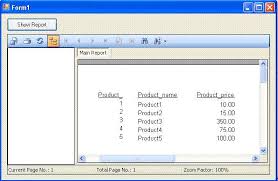 your first vb net crystal reports a