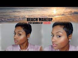 beach makeup for women of color