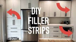 cutting and installing cabinet fillers