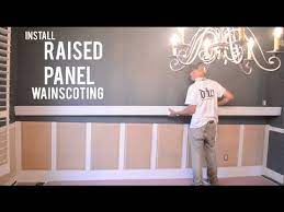 raised panel wainscoting how to