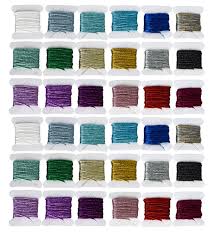 Embroidery Floss Metallic Embroidery Thread Sets Cross Stitch Threads Friendship Bracelets Floss Crafts Floss 36 Bobbins For Embroidery