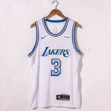 No physical item will be sent or mailed. Anthony Davis 3 Los Angeles Lakers 2021 City Edition White Jersey