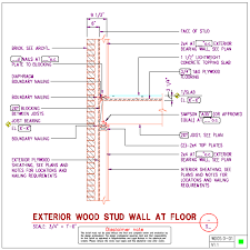 2x wood floor to 2x4 wood stud wall