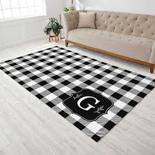 buffalo check personalized area rug 60x96