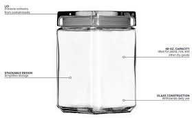 Stackable Square Storage Jar