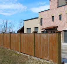 Help the overall look of the fence. Corrugated Metal Fencing Design Inspiration For Fences