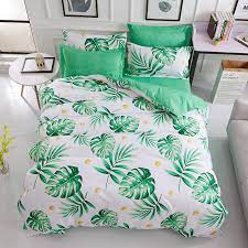 bedding set queen size plant home