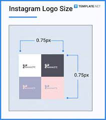 logo size dimension inches mm cms