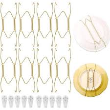 Plate Hangers With 10 Wall Hooks