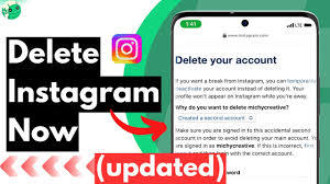how to delete insram account