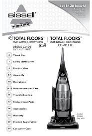 bissell total floors pet user manual