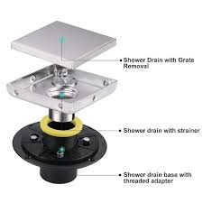 wowow square shower drain 6 inch