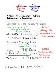 A Math Trigonometry Solving