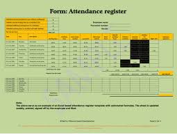 51 employee attendance record template