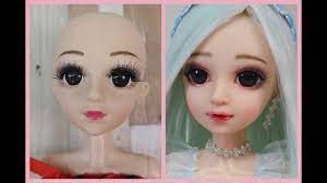 diy doll makeover doll makeup custom