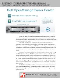 Server Power Management Comparison Dell Manualzz Com