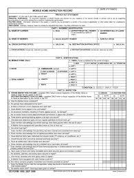 mobile home inspection checklist pdf