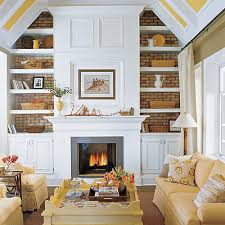 Fireplace Built Ins Cottage Living Room