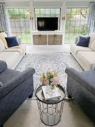 living room area rug size shape and