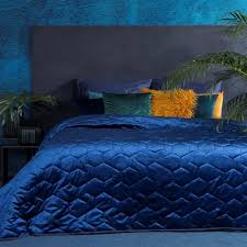 blue bedspread velvet bedspread