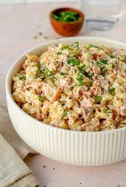 hawaiian mac salad with tuna